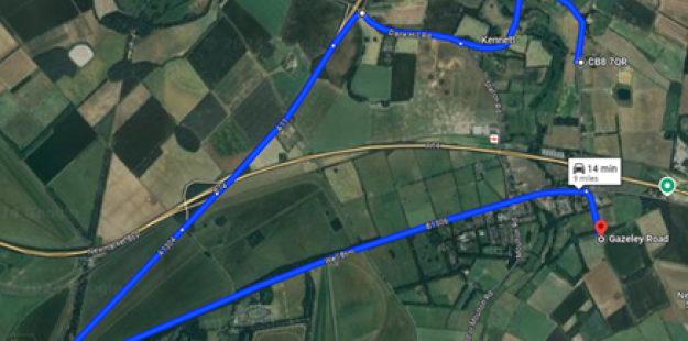 Tanker travel distance