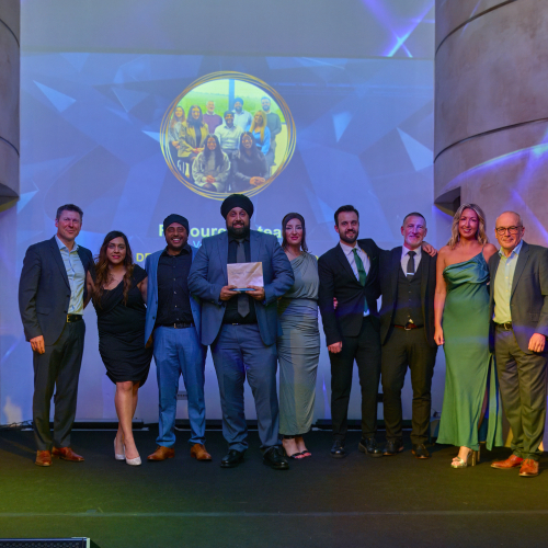 Delivering Success Award given to Resourcing Team