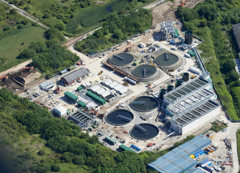 Morecambe Wastewater Treatment Works.