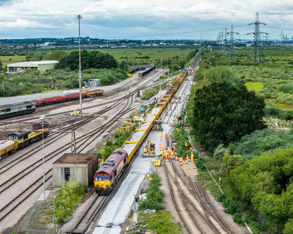 track work at hoo junction in london